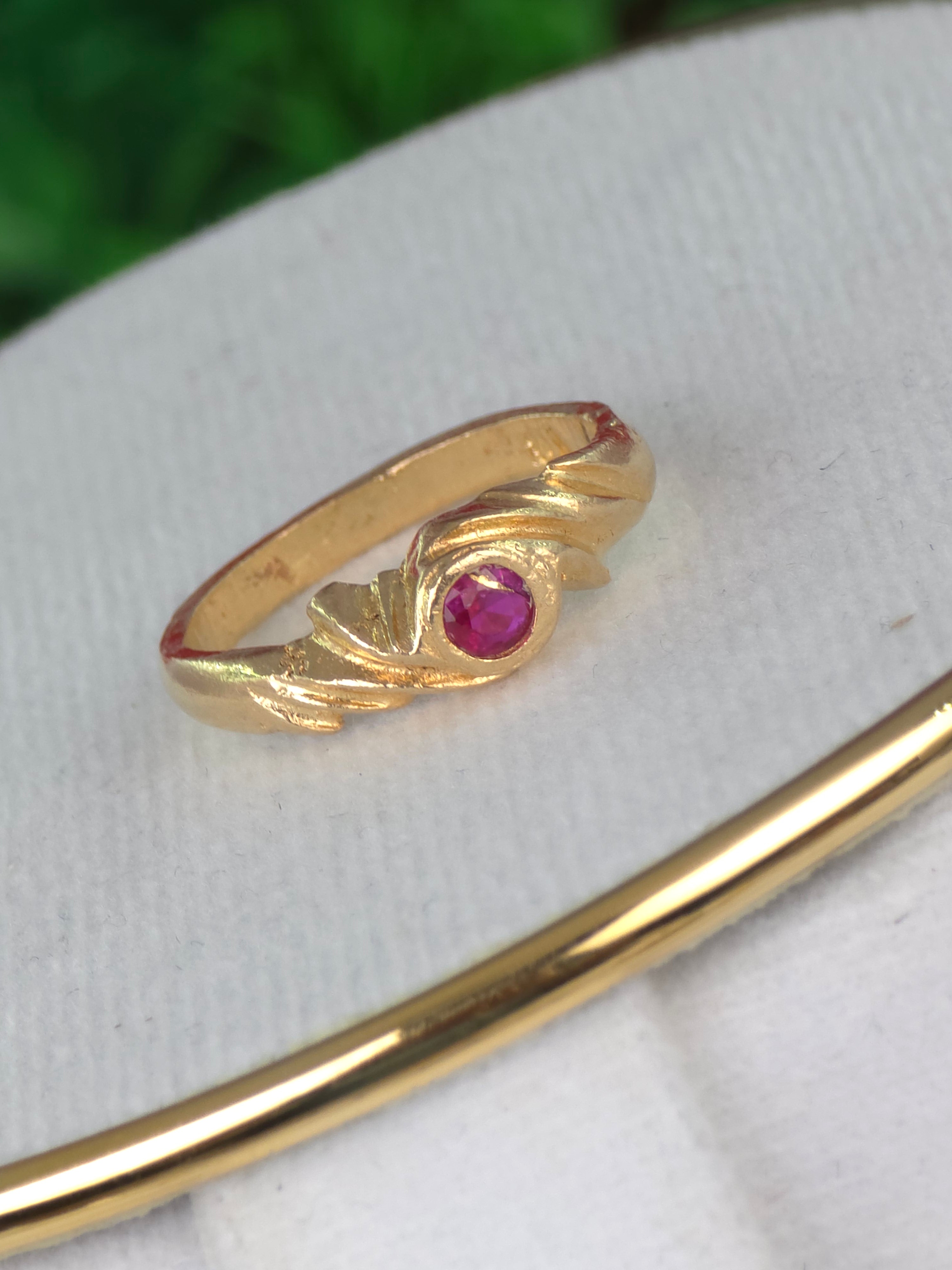 Pure panchaloham unpolished finger rings