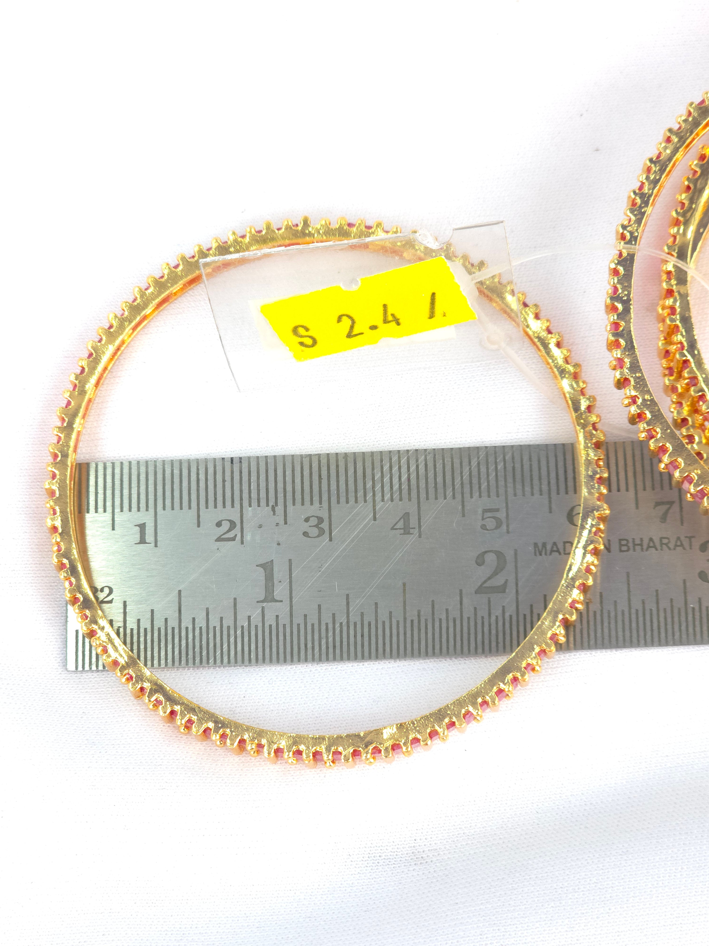 PREMIUM QUALITY MATT FINISH cz STONES BANGLES