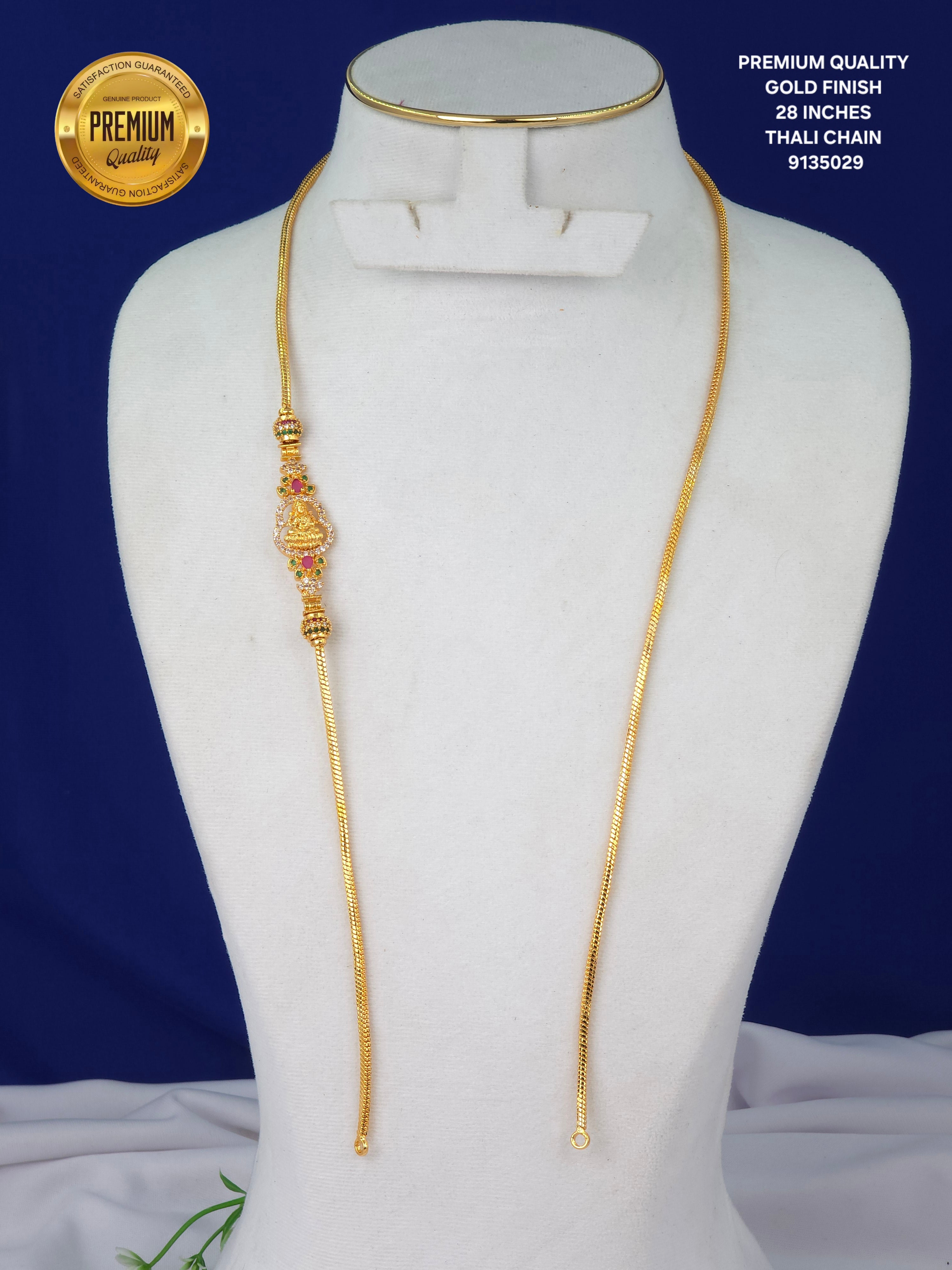 GOLD FINISH 28 INCHES THALI CHAINS