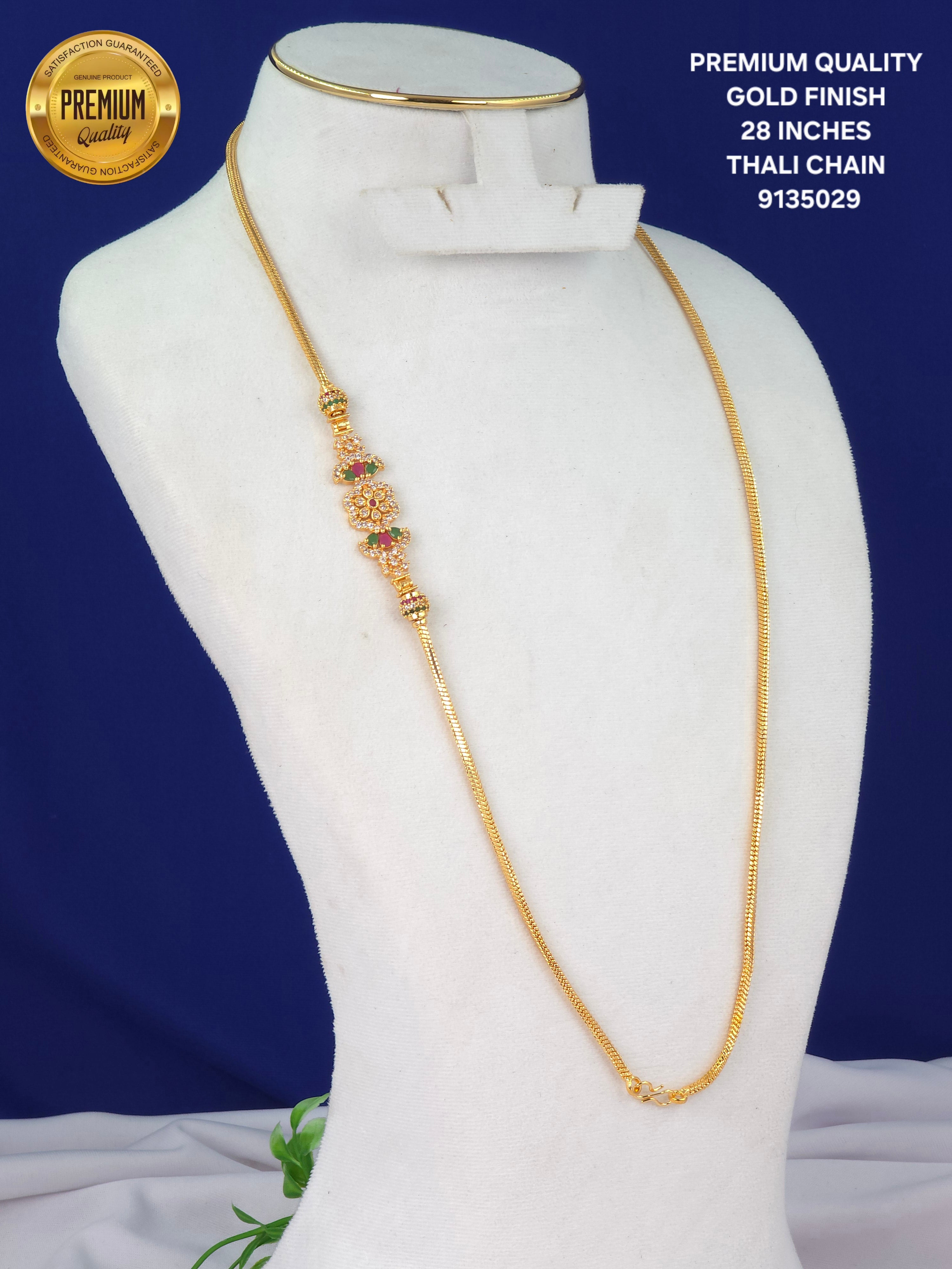 GOLD FINISH 28 INCHES THALI CHAINS