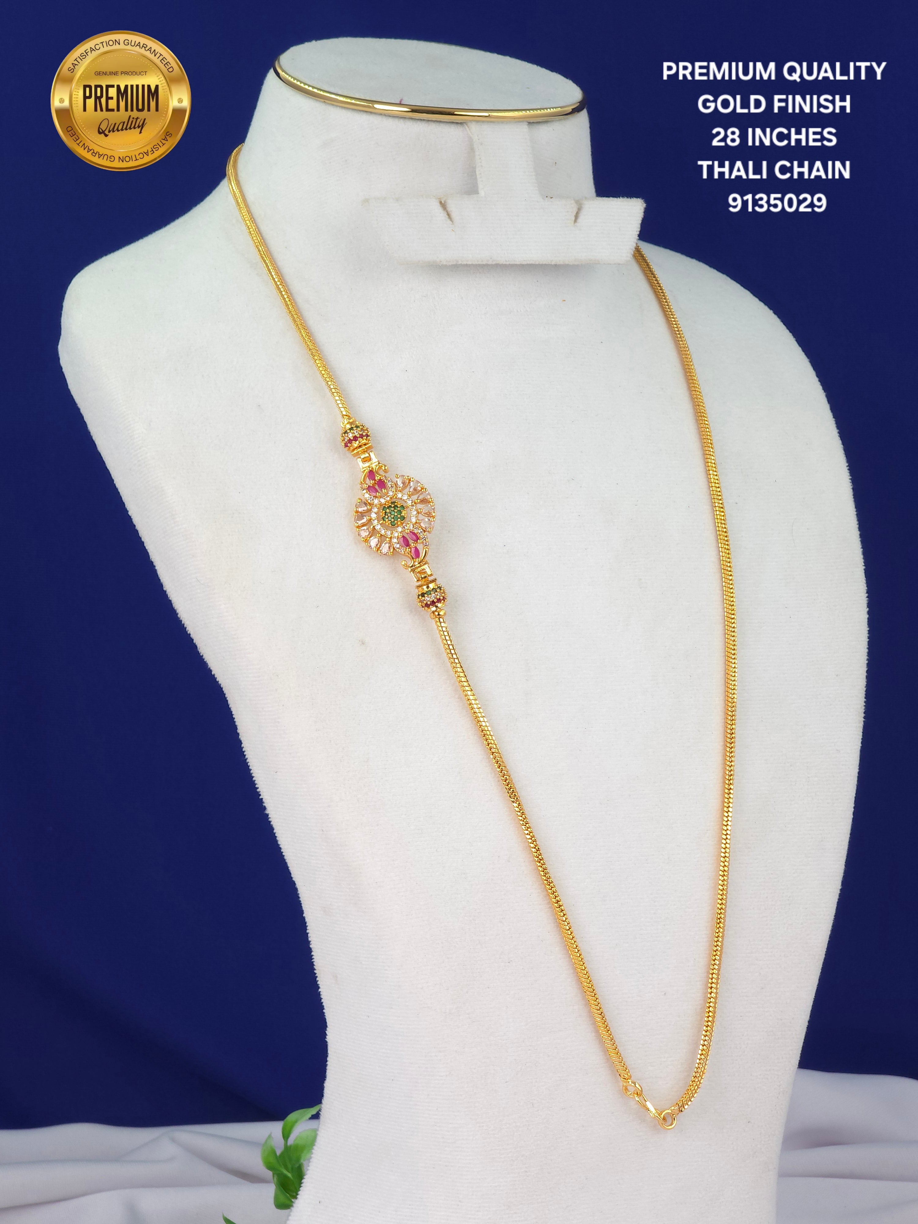 GOLD FINISH 28 INCHES THALI CHAINS