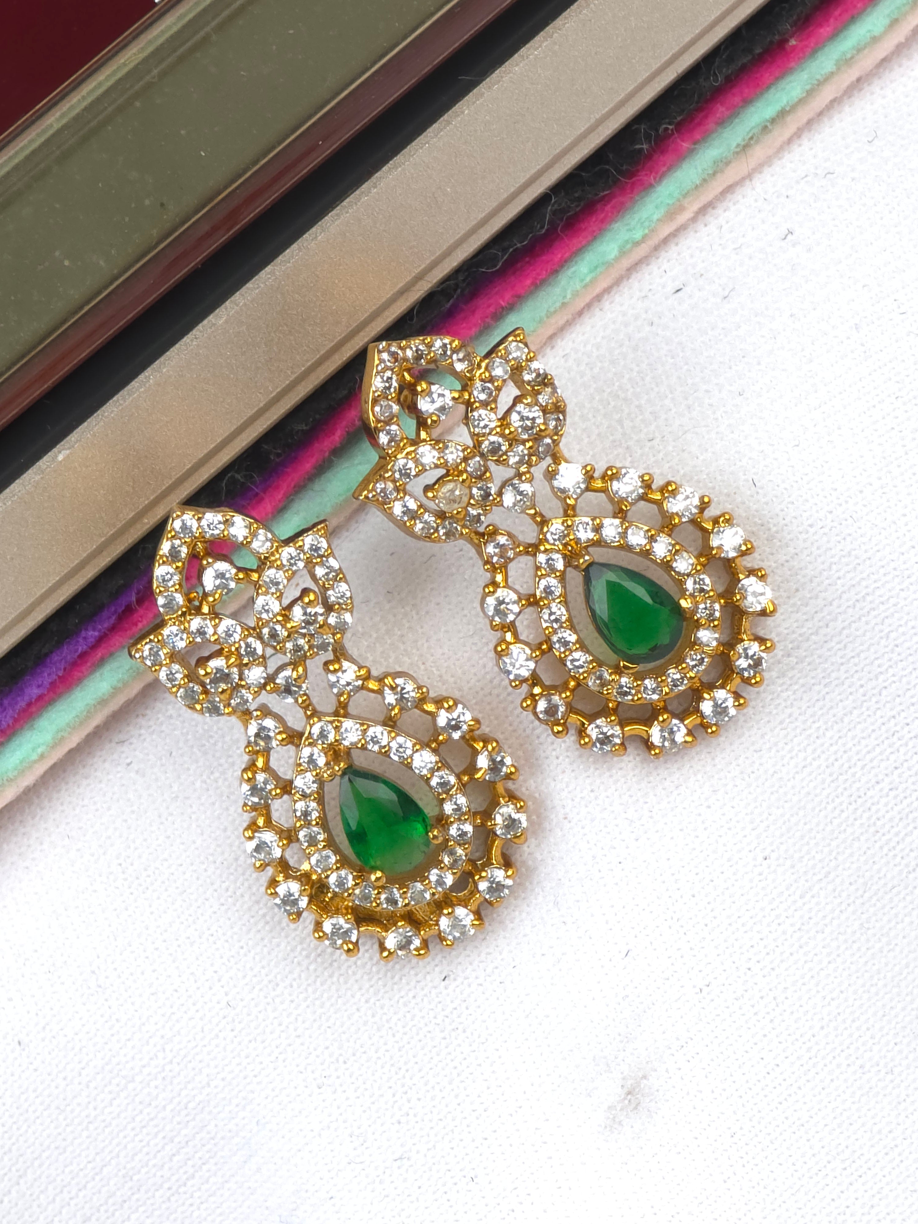 Matt finish earrings studs Push back