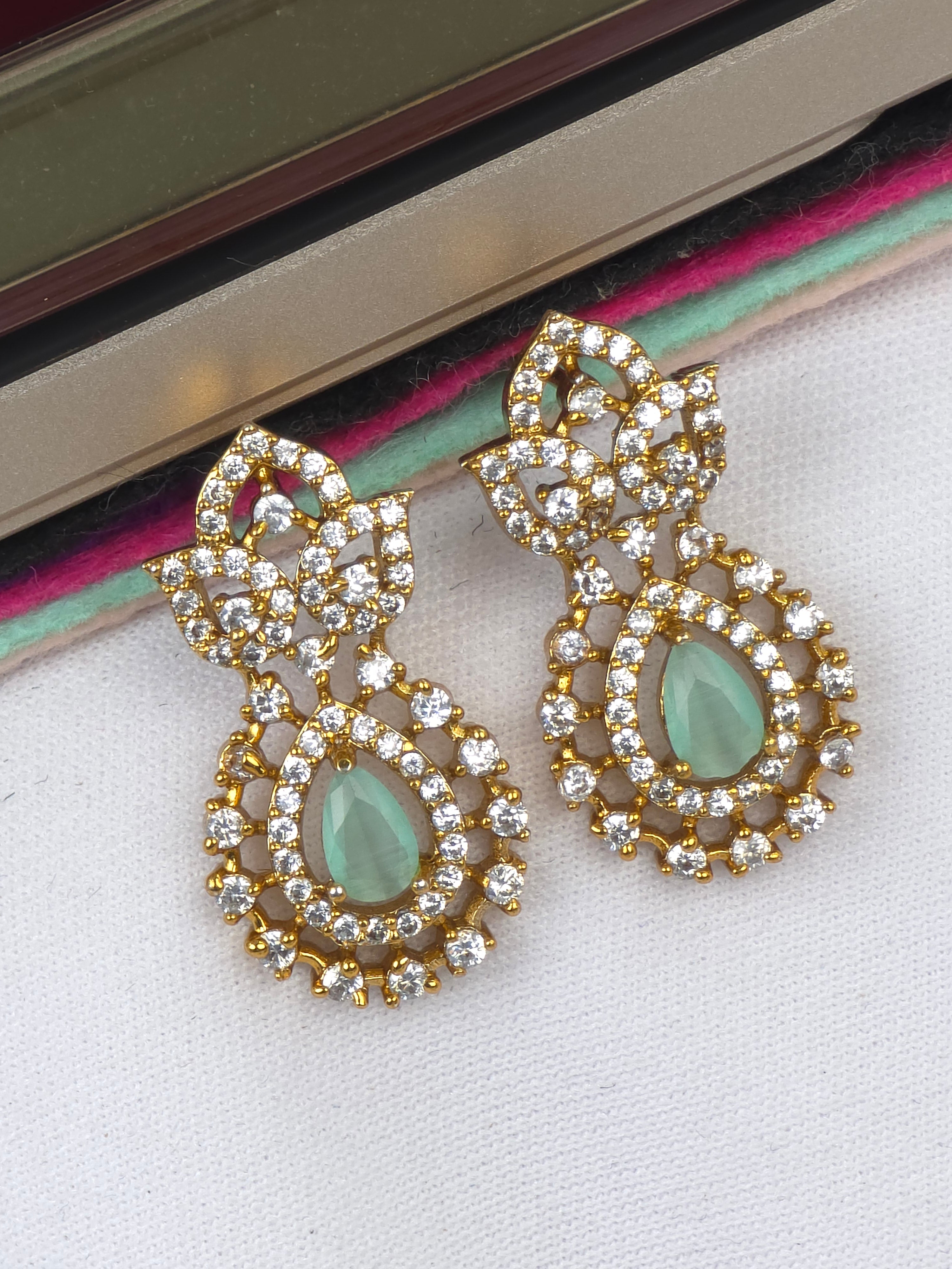Matt finish earrings studs Push back