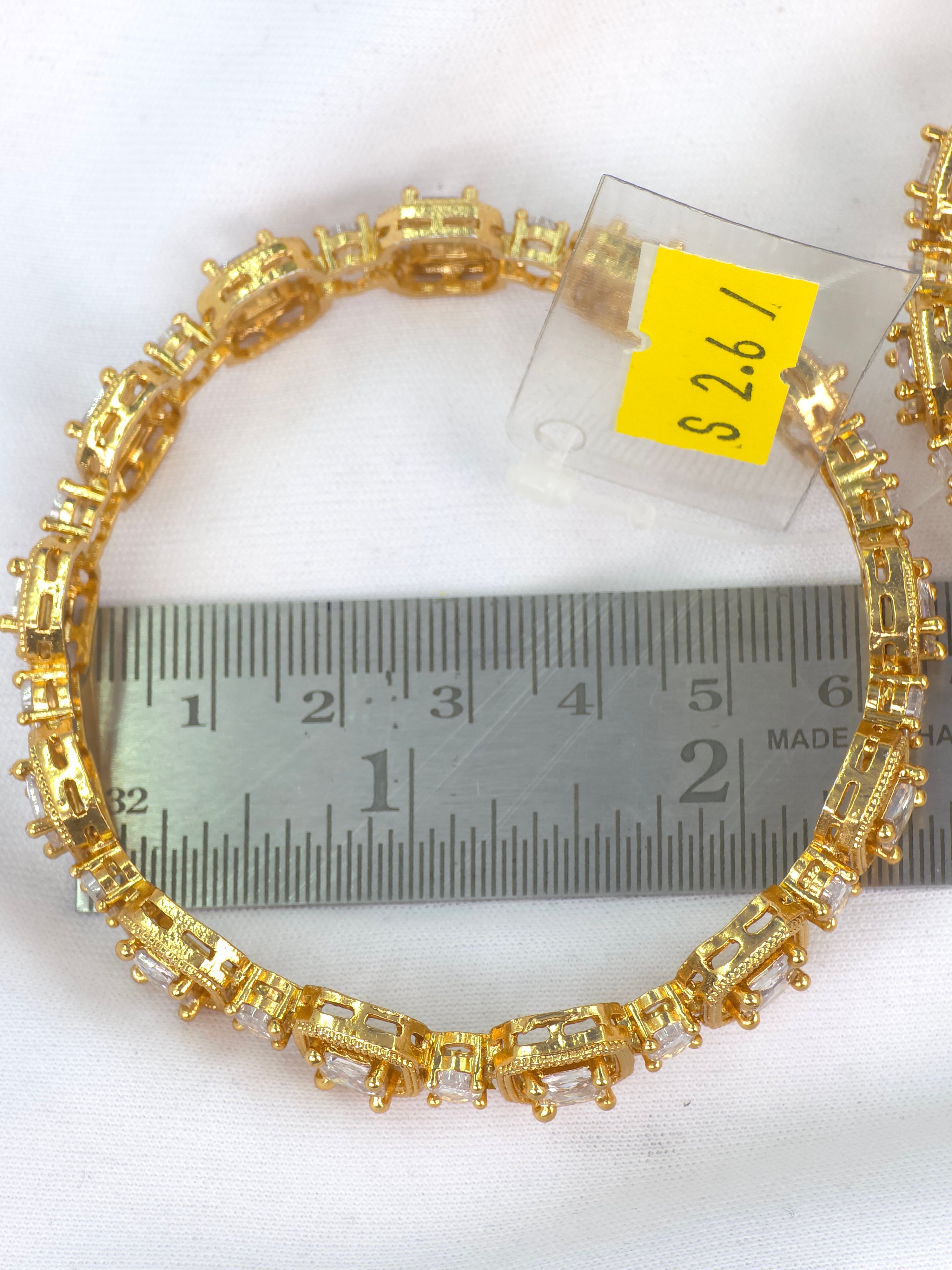 PREMIUM QUALITY MATT FINISH cz STONES BANGLES